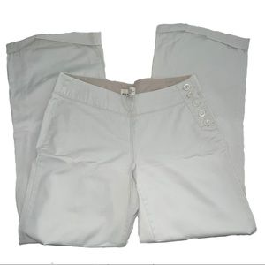 Old Navy Womens Khaki Jeans Pants side Button up closure size 6 regular